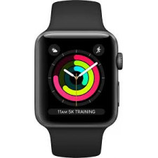 APPLEWatch Series3 GPS 38mm Space Grey Aluminium Case with Black Sport Band